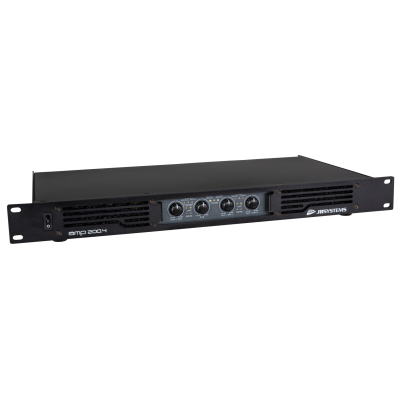 JB Systems AMP200.4 Professionele 4-kanaals eindversterker in een uiterst compacte 19" 1U-behuizing