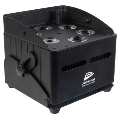 JB Systems ACCU-COMPACT Budgetvriendelijke, op batterijen werkende LED projector met 6x10W RGBWA-LED's akku