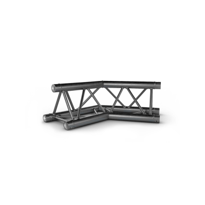 Contestage AG29-022 blk TRUSS TRIO 290 hoekverbinding - Zwart - 120° - 2 richtingen - Montagekit inbegrepen