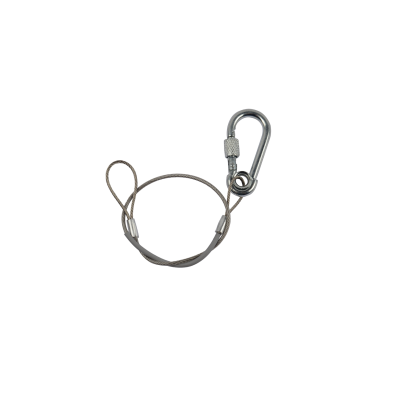 Beglec SC10s Veiligheidskabel Ø1,5mm L30cm 1 koppeling met vergrendeling MWL 10Kg - Zilver