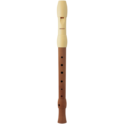 Hohner Blokfluit, Alegra Line, ivoorkleur, Duits, drie delen