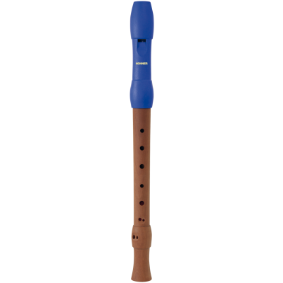 Hohner Blokfluit, Alegra Line, Blauw, barok, drie delen