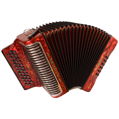 Hohner Accordeon, Corona II Xtreme, Rood, E/A/D