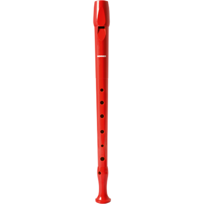 Hohner Blokfluit, Melody Line, Duits, uit één stuk, kunststof , rood