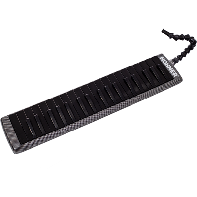 Hohner Airboard, Carbon 37, Blaasstroom Mondstuk, Softcase