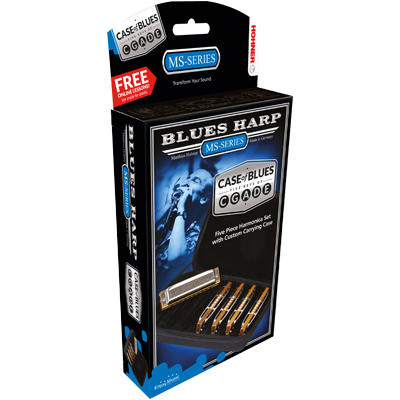 Hohner Harmonica, Blues Harp MS, C/D/E/G/A, 5er Pack