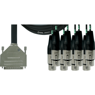 Cordial CFD1.5DFT Sub -d/8 XLR female interface cable - 1.5 m