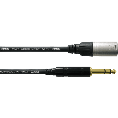 Cordial CFM3MV Male XLR Male/Jack Stereo stereo stereo cable 3 m