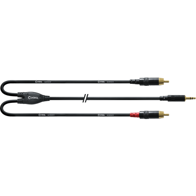 Cordial CFY3WCC CABLE Y RUSTE MINIJACK Stereo/2 RCA 3 m