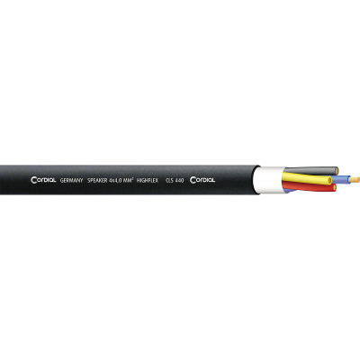 Cordial CLS440BLACK100 4x 4mm² HP cable coil 100 m