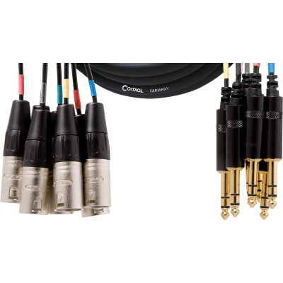 Cordial CML8-0MV3C Multipaire 8 xlr male/8 jack stereo 3 m