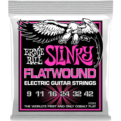 Ernie Ball 2593 Flatwound Super Slinky 9-42
