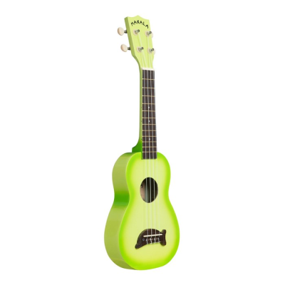 Kala Green Apple Burst Soprano Dolphin Rosewood Update