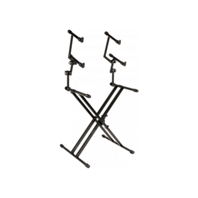 Quiklok QL623 Keyboard stand x double, 3 levels - black