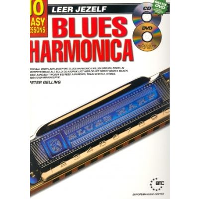 Hal Leonard LEER JEZELF Blues Harmonica