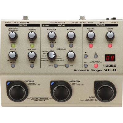 BOSS VE-8 Acoustic Singer  - Gitaareffect
