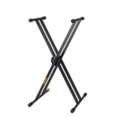 Hercules HCKS-120B keyboardstandaard, EZ-LOK-systeem, dubbele X-stijl