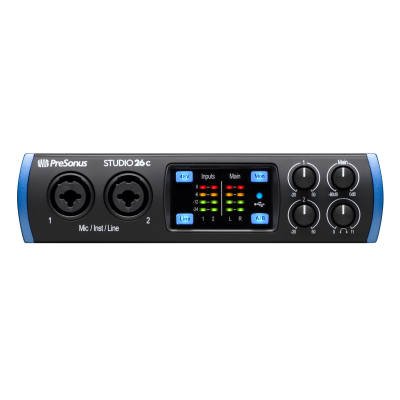 PreSonus Studio 26c, Black and Blue