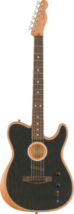 Fender Acoustasonic Player Telecaster, Rosewood Fingerboard, Brushed Black - Akoestische Gitaar