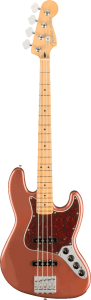 Fender Player Plus Jazz Bass Active MP Aged Candy Apple Red - Guitarre Basse