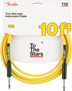 Fender Tom DeLonge 10' To The Stars Instrument Cable, Graffiti Yellow