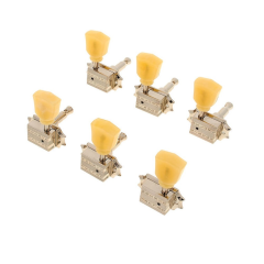 Gibson Vintage Nickel Machine Heads, Yellow Buttons Replacement Part
