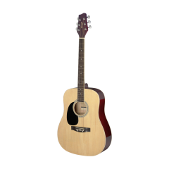 Stagg SA20D LH-N Akoestische gitaar, dreadnought, met lindehouten bovenblad, naturel, linkshandig model