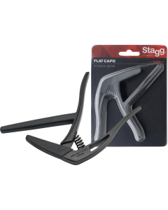 Stagg SCPX-FL BK Flat "trigger" capo for classical guitar